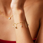 Paris Charm Bracelet | Gold Plated