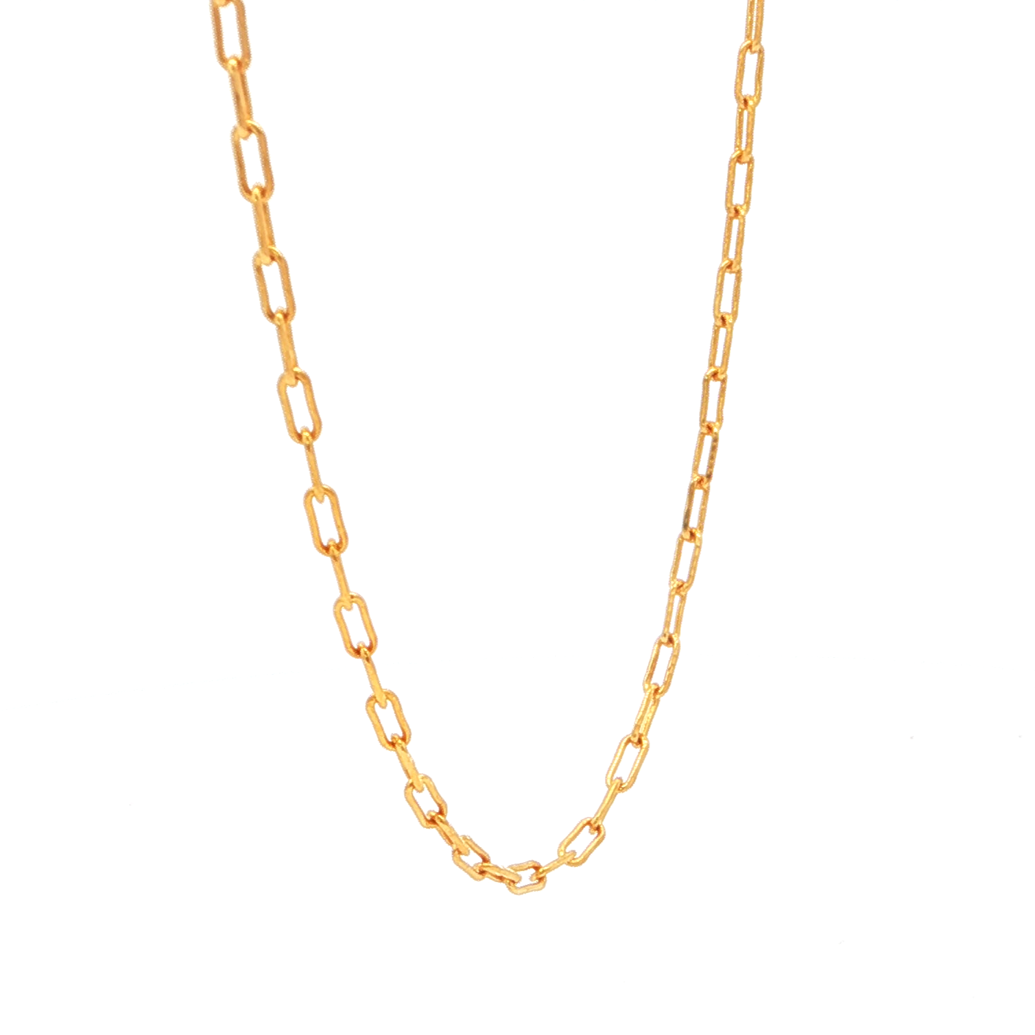 Paperclip Link Chain | Gold Plated