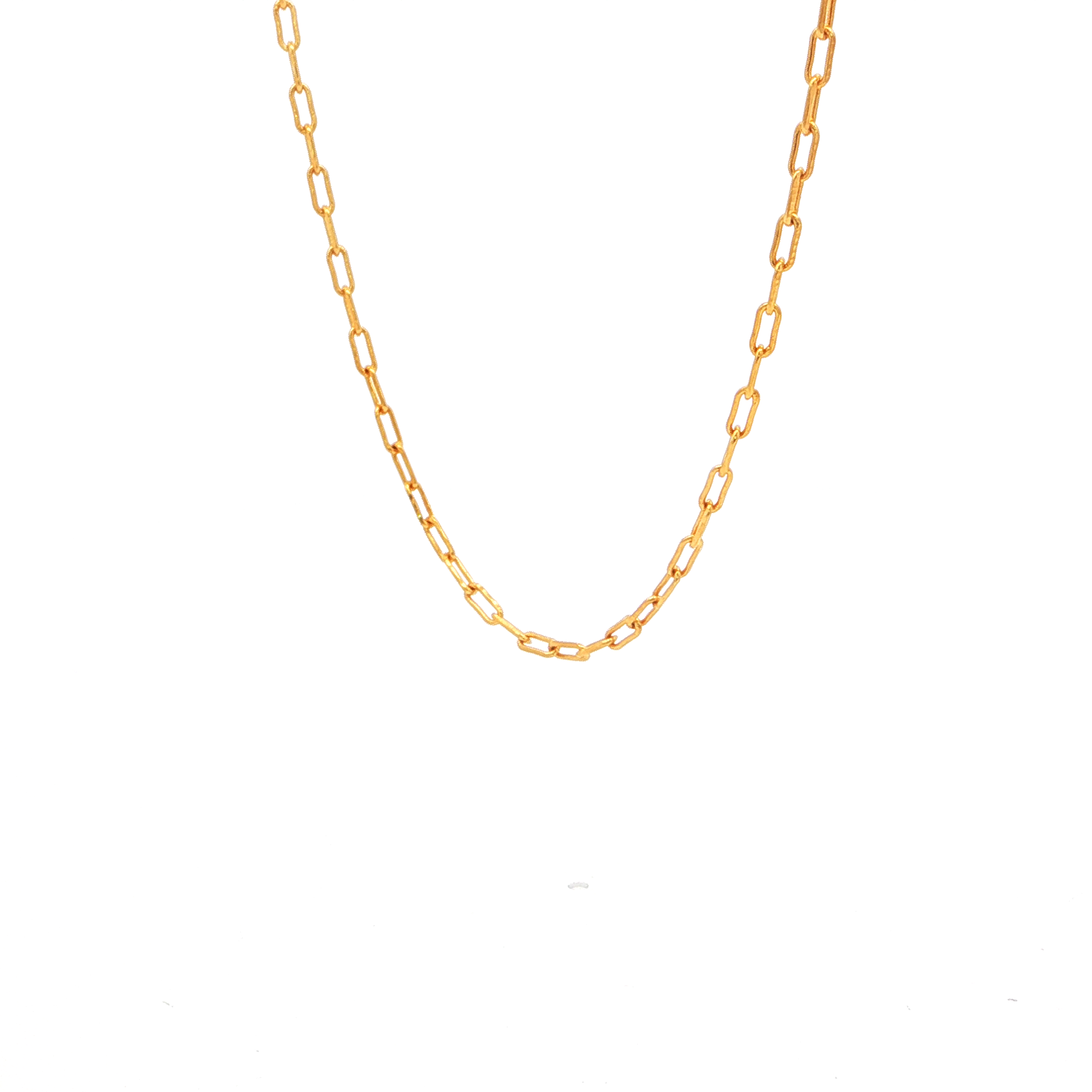Paperclip Link Chain | Gold Plated