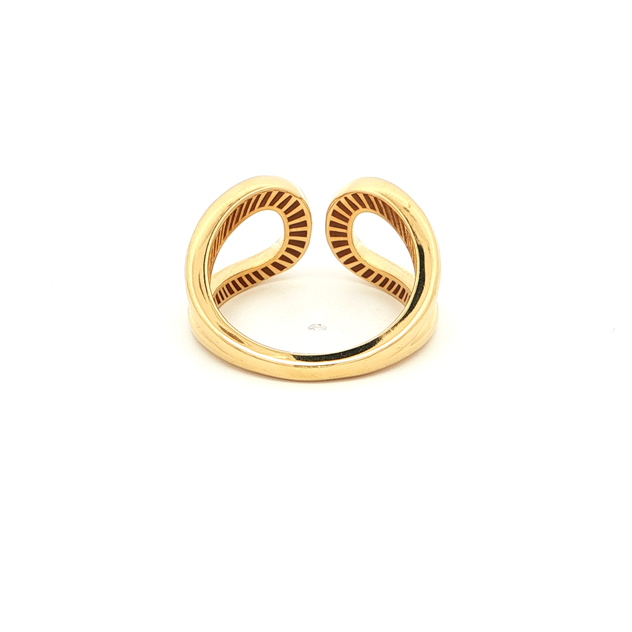 Open Loop Statement Gold Plated Ring