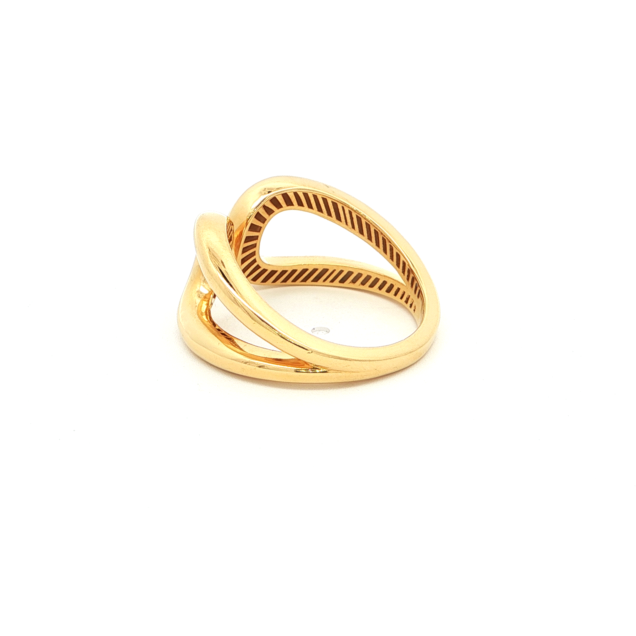 Open Loop Statement Gold Plated Ring