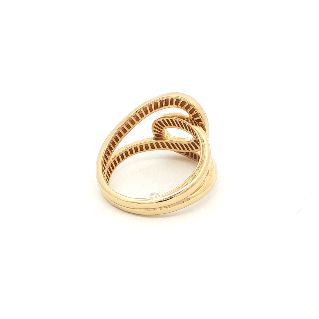 Gold Plated Knot Statement Ring