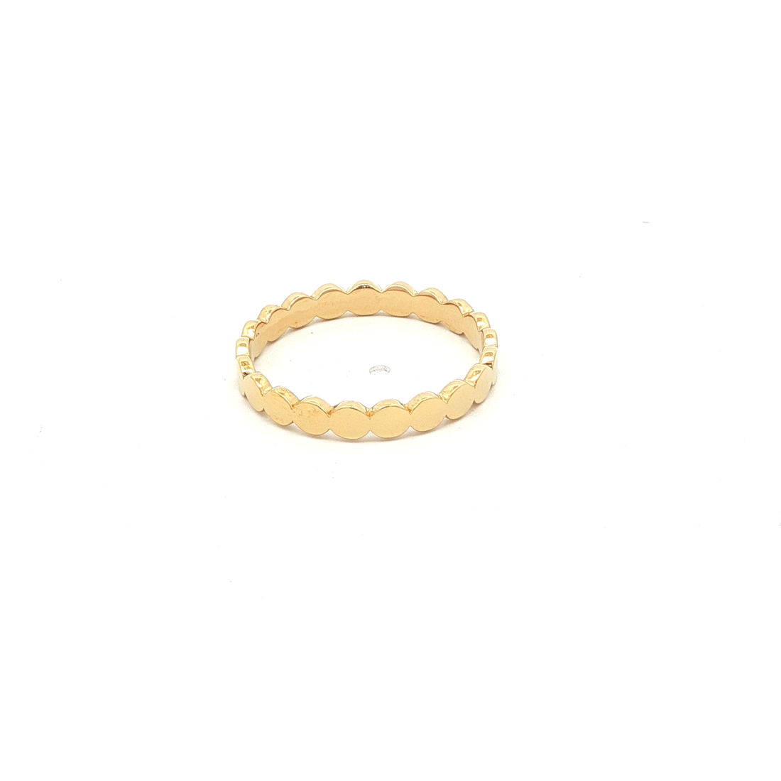 Gold-Plated Scallop Band