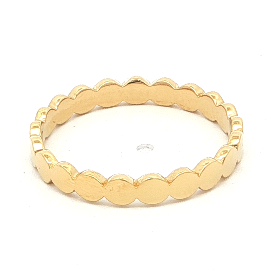 Gold-Plated Scallop Band