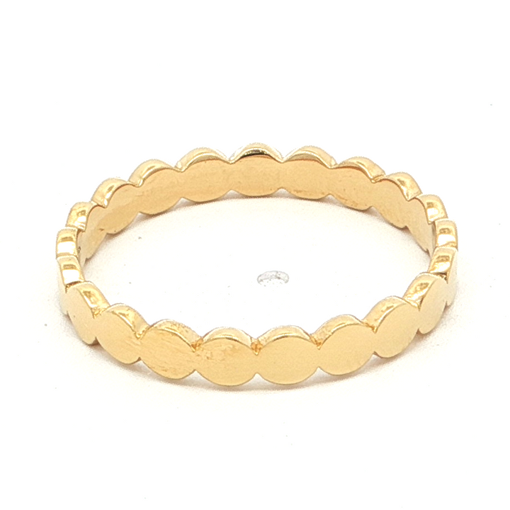 Gold-Plated Scallop Band