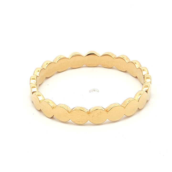 Gold-Plated Scallop Band
