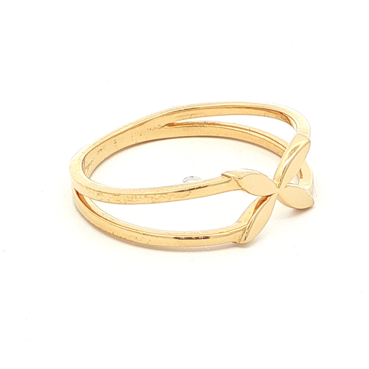 Gold Plated Floral Band