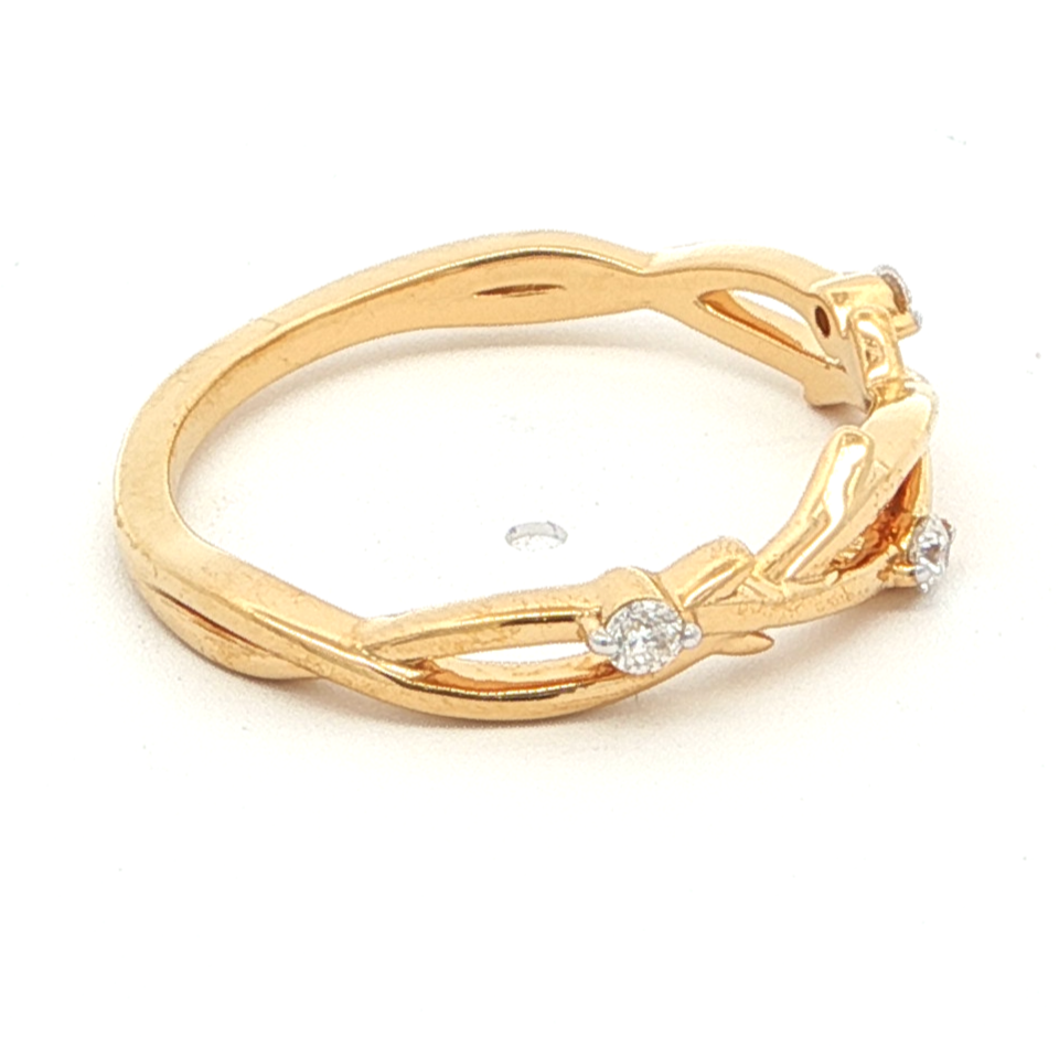 Floral Vine Diamond Ring