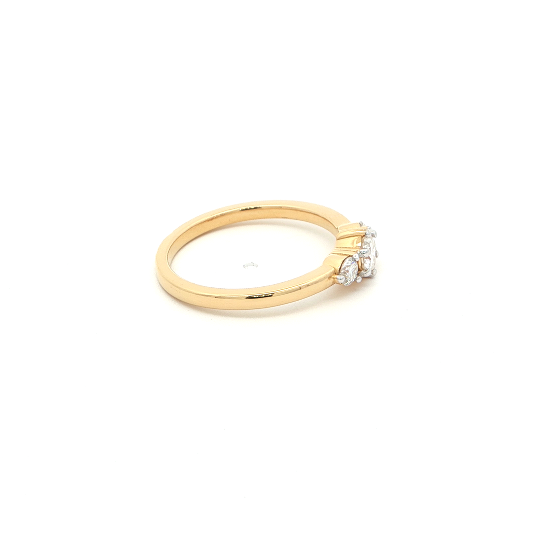 3-Stone Ring with Monzonite Diamond