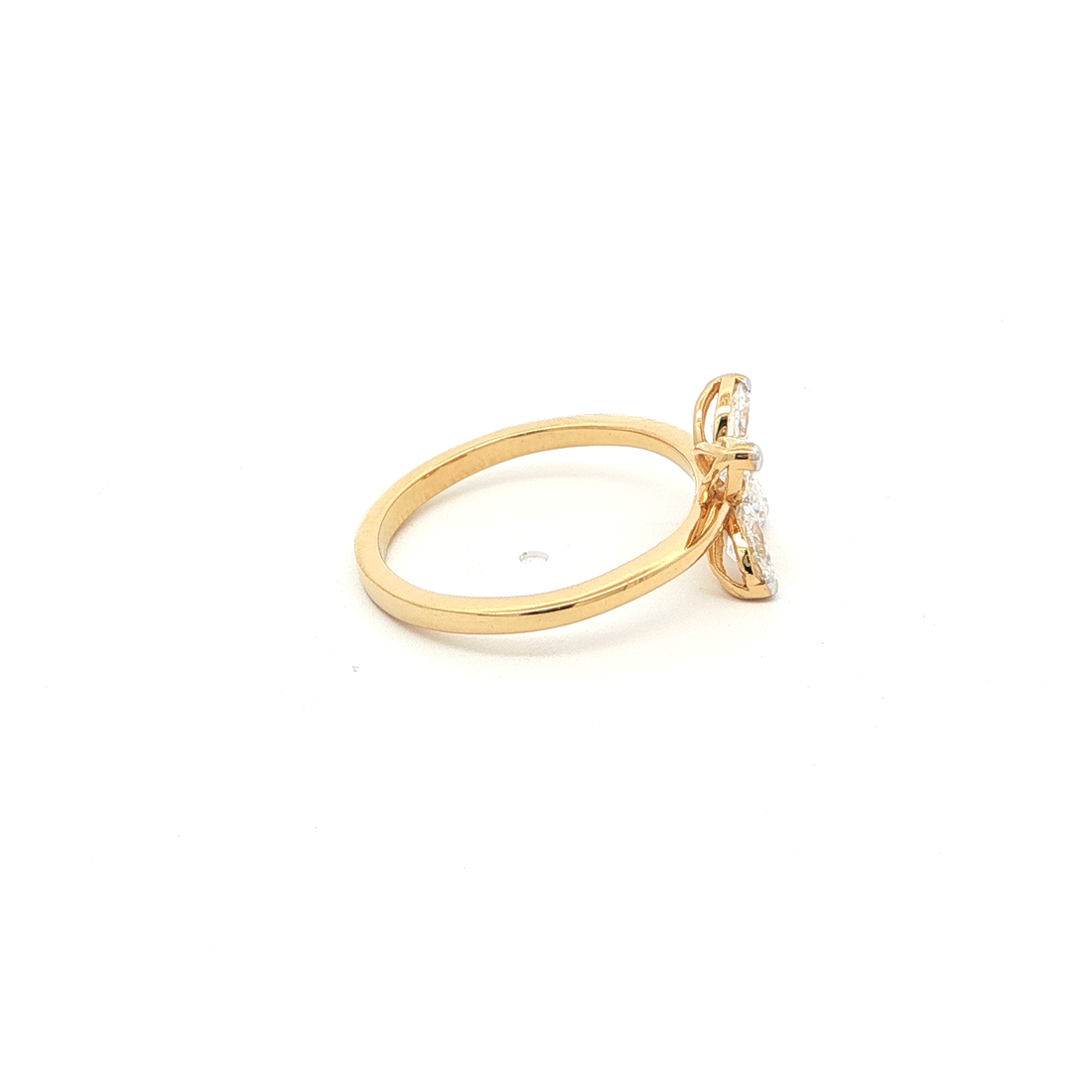 Floral Ring with Monzonite Diamond
