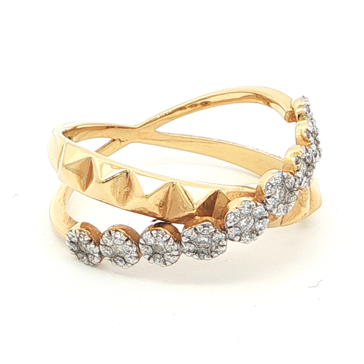 Criss-Cross Ring with Monzonite Diamond