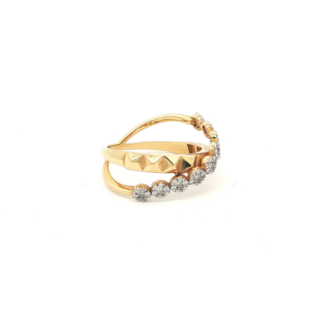 Criss-Cross Ring with Monzonite Diamond