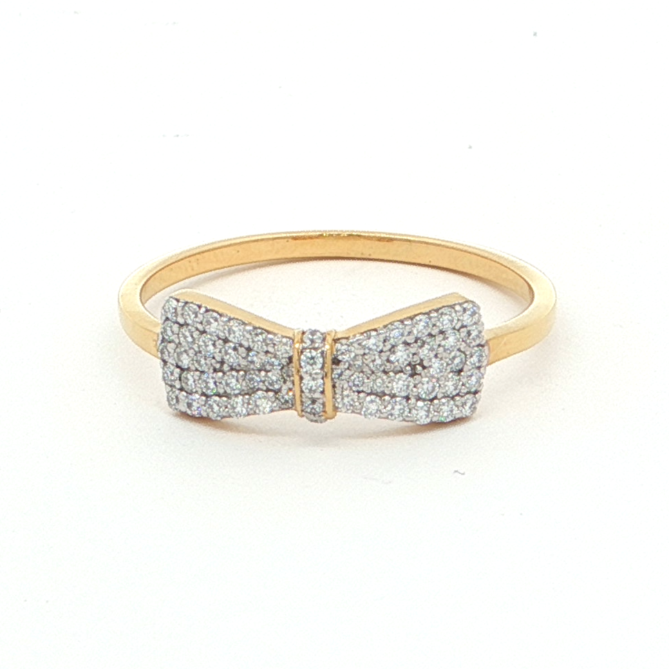 Bow Ring with Monzonite Diamond