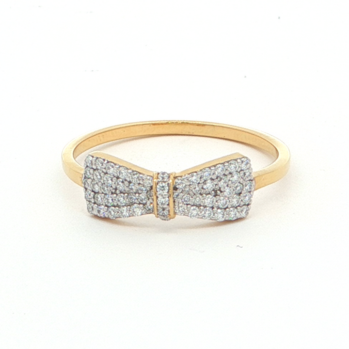 Bow Ring with Monzonite Diamond
