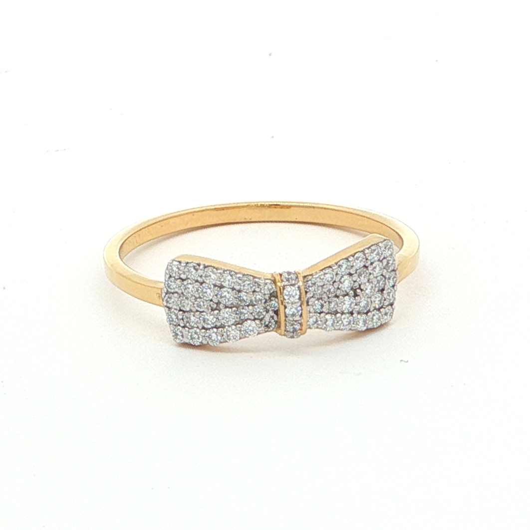 Bow Ring with Monzonite Diamond