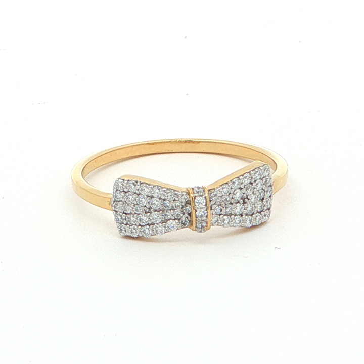 Bow Ring with Monzonite Diamond