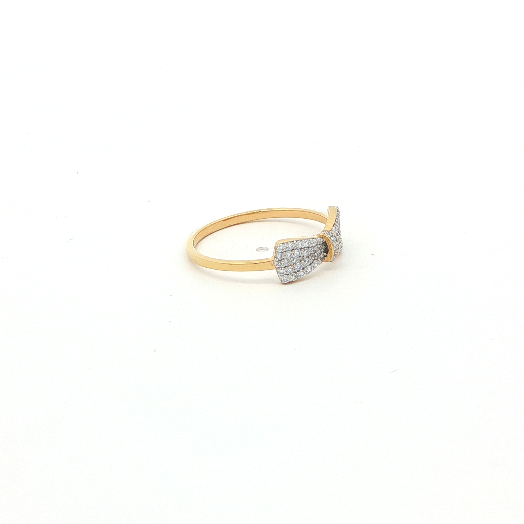 Bow Ring with Monzonite Diamond