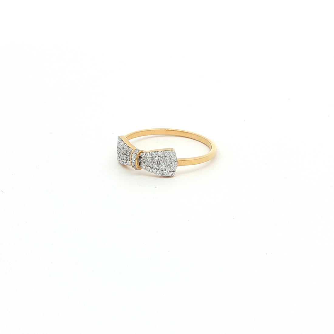 Bow Ring with Monzonite Diamond