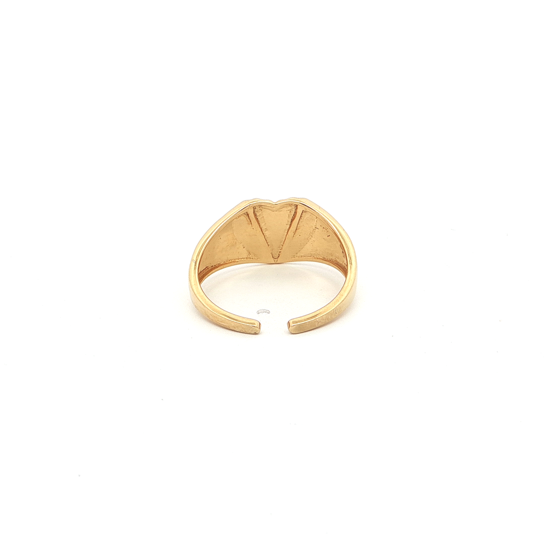 Black Enamel Heart Ring