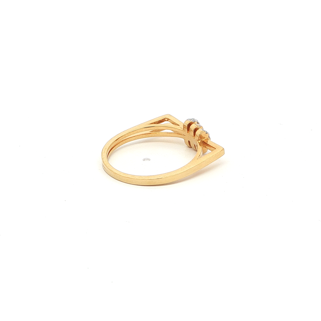 Triple Bar Monzonite Diamond Ring