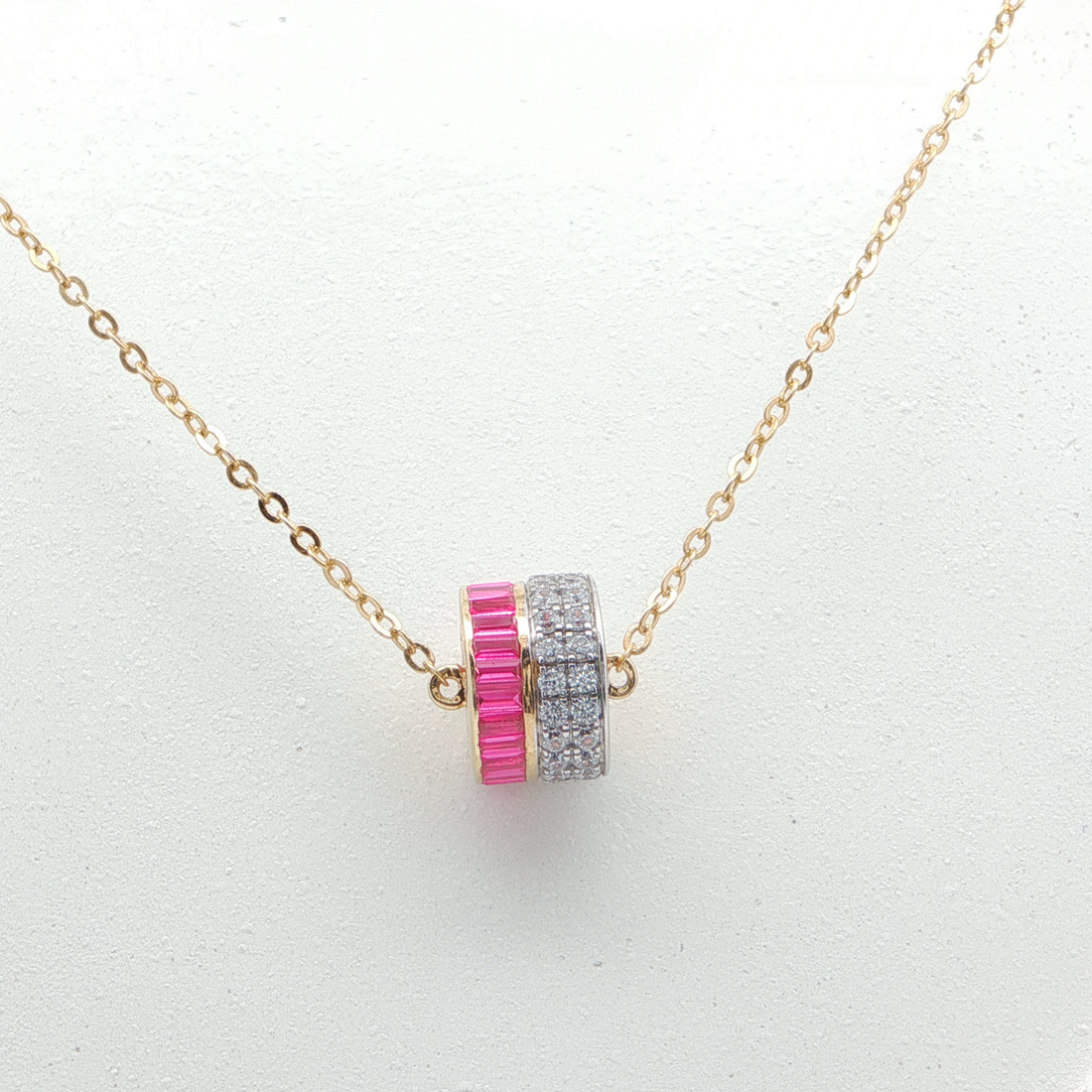 Ruby Barrel Pendant