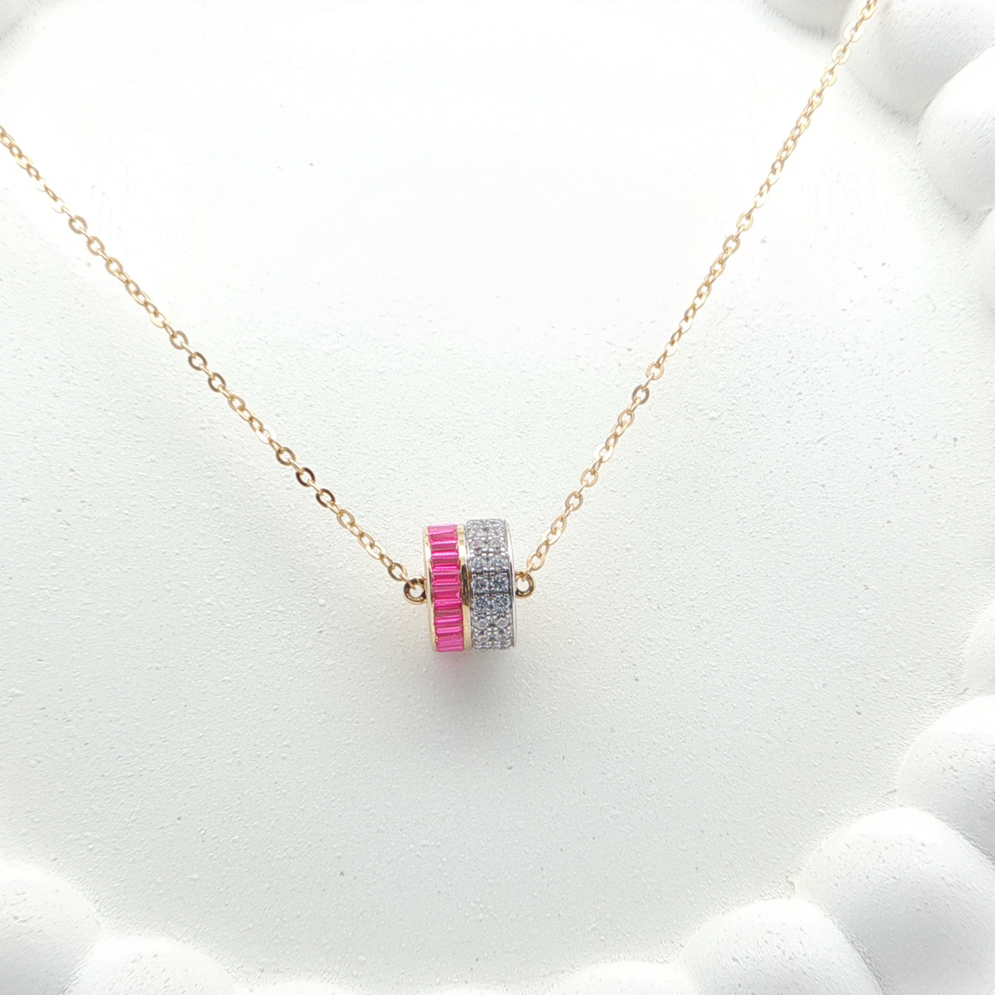 Ruby Barrel Pendant