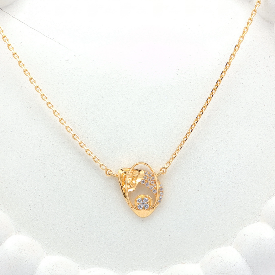 Golden Orbit Monzonite Pendant