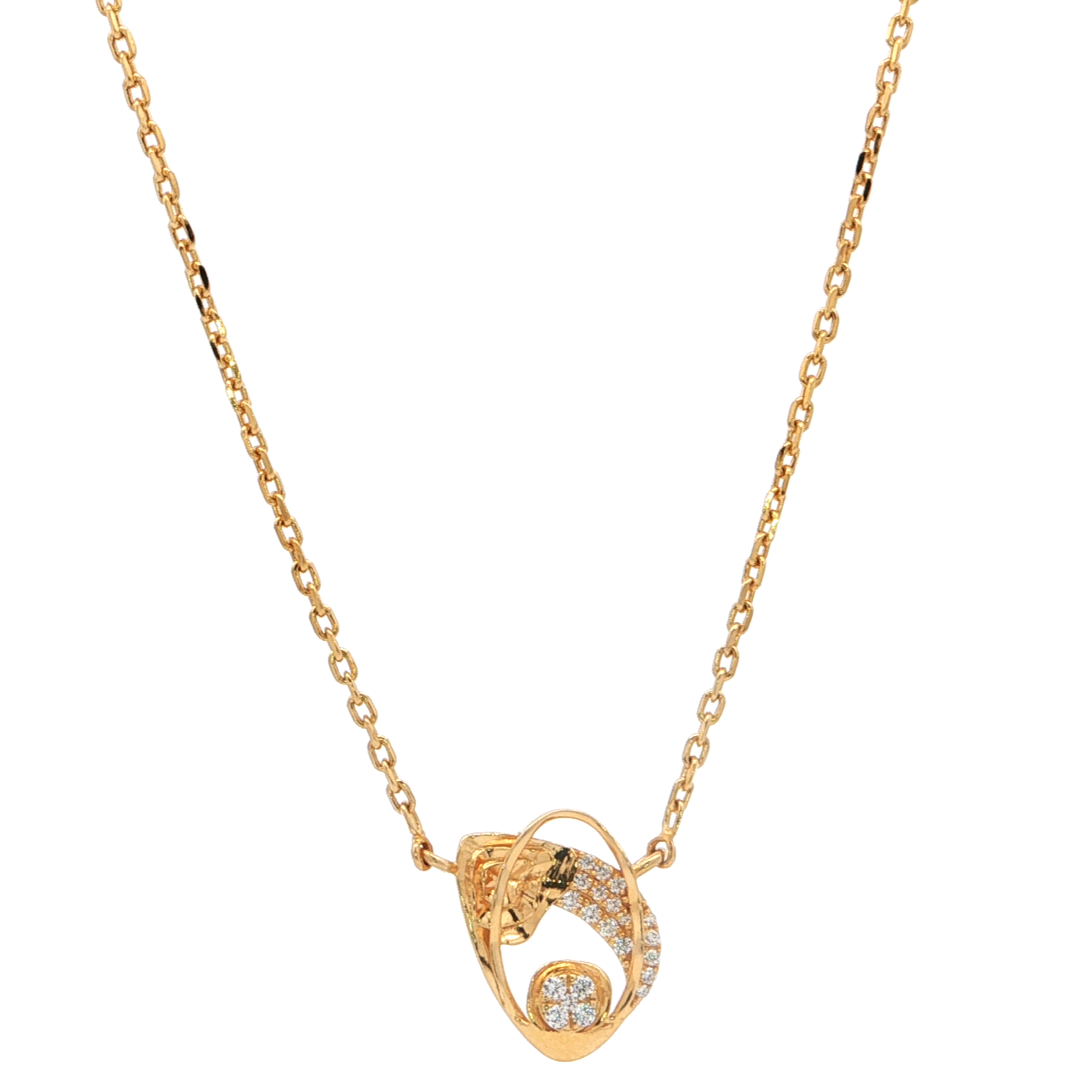 Golden Orbit Monzonite Pendant