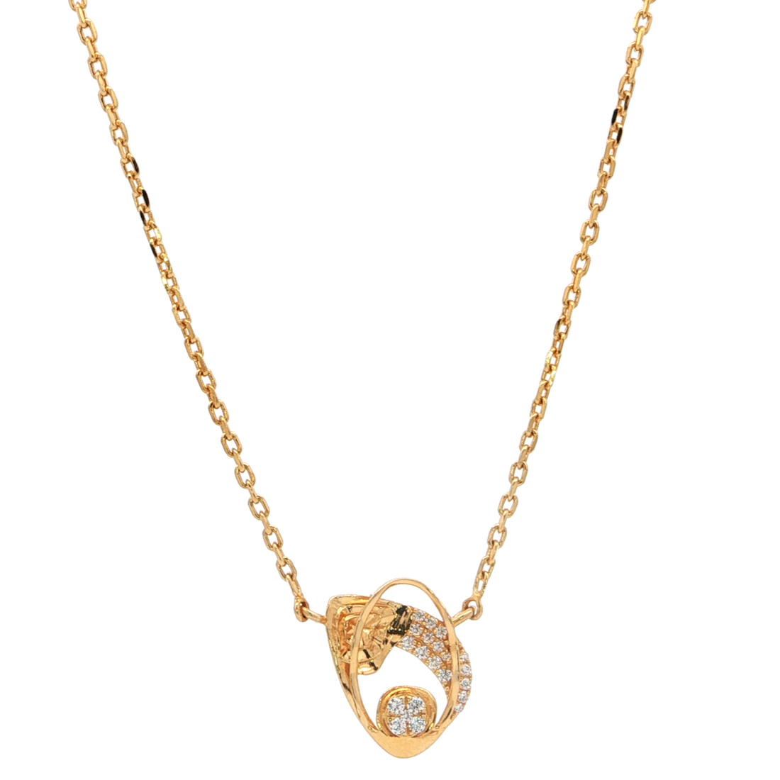 Golden Orbit Monzonite Pendant