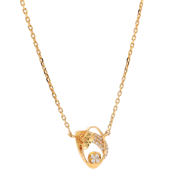 Golden Orbit Monzonite Pendant