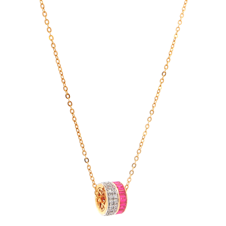 Ruby Barrel Pendant
