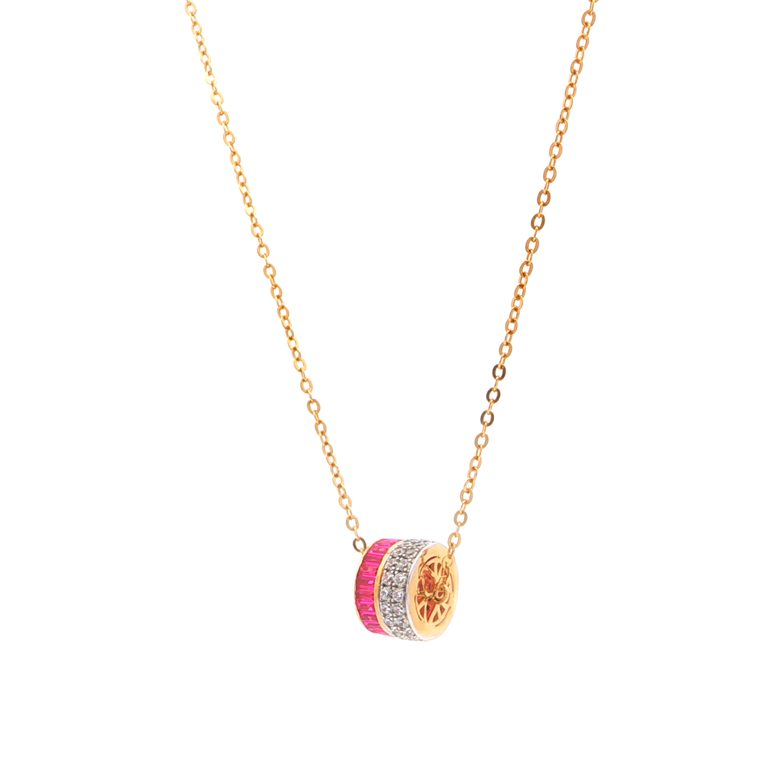 Ruby Barrel Pendant