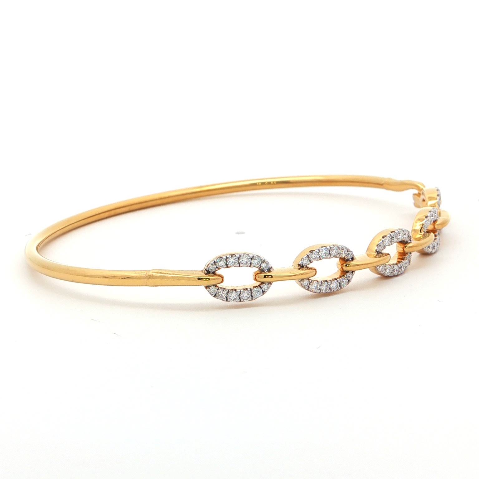 Link Bangle Bracelet | Gold Plated