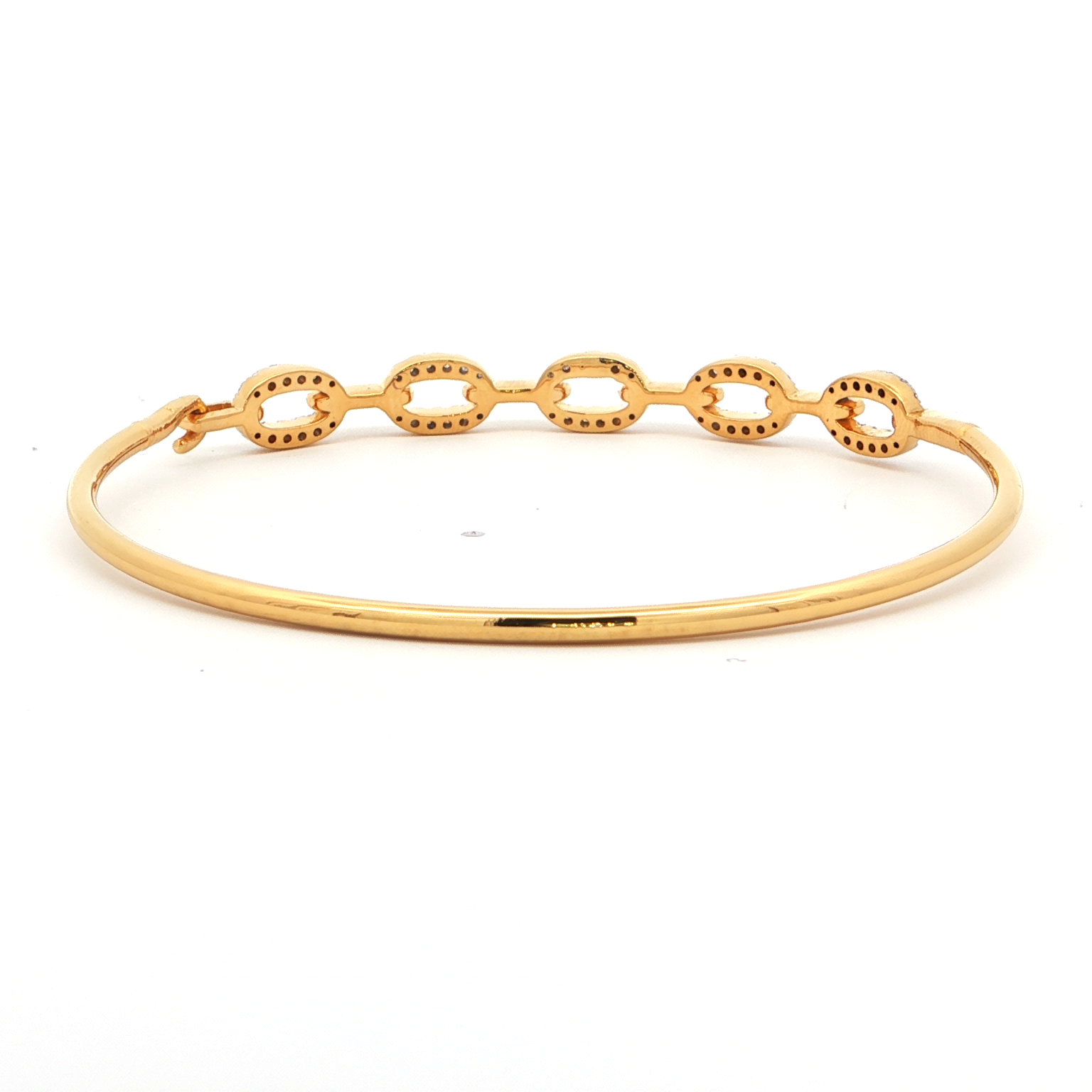Link Bangle Bracelet | Gold Plated