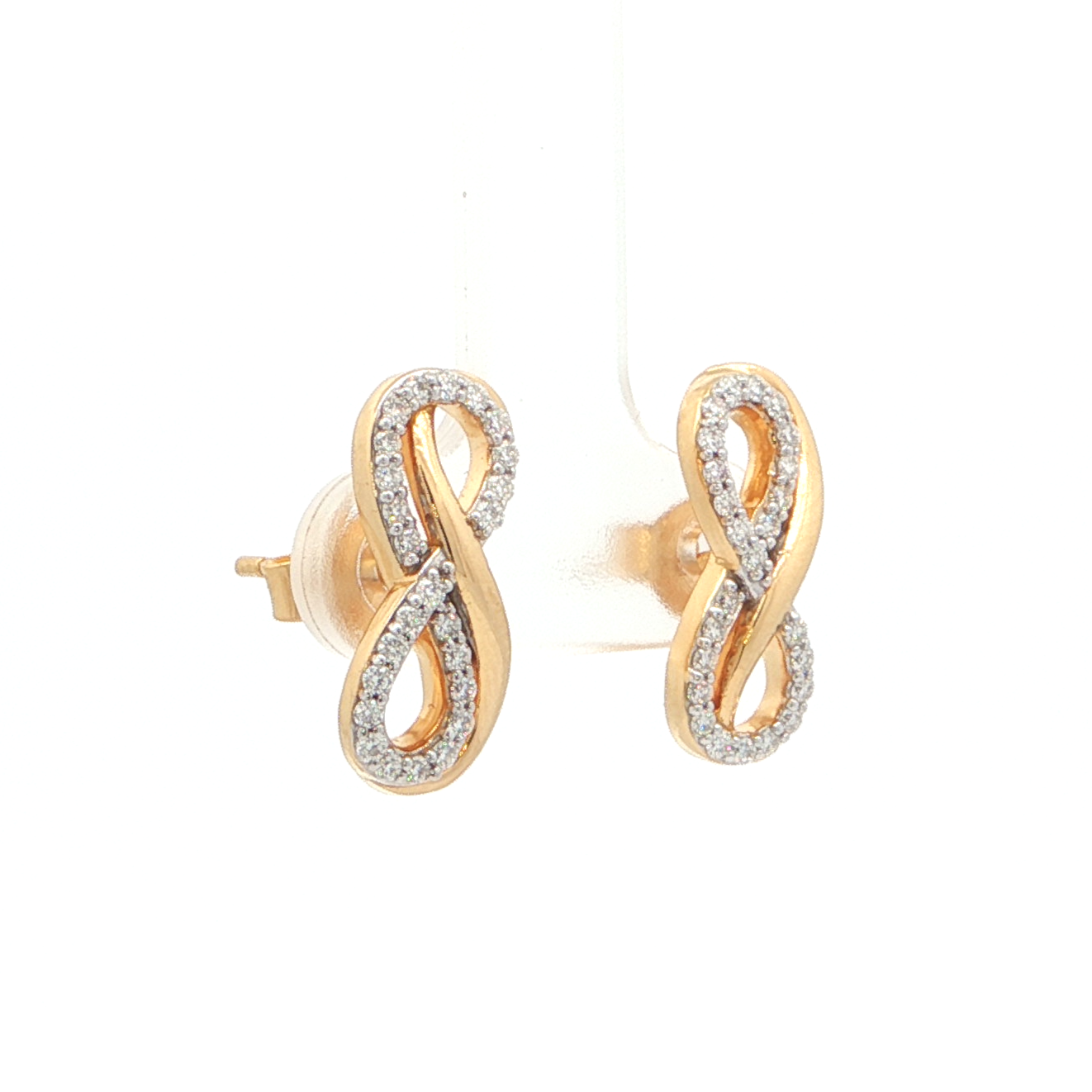 Infinity Stud Earrings | Gold Plated
