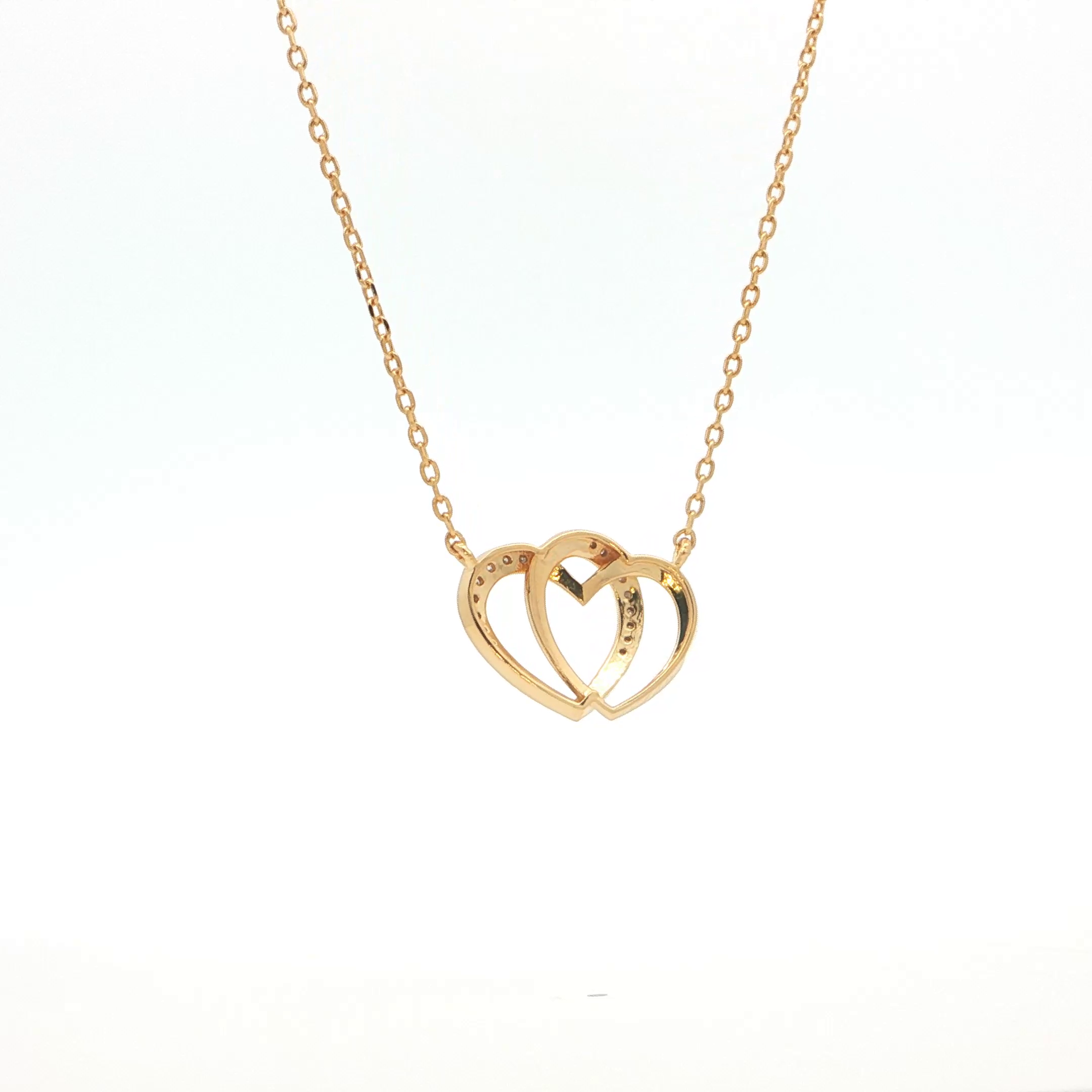 Intertwined Hearts Pendant