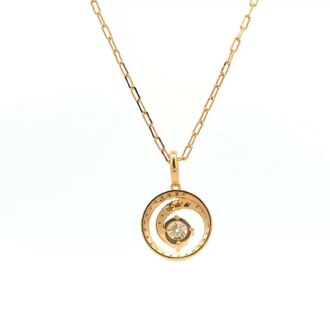 Halo Solitaire Pendant