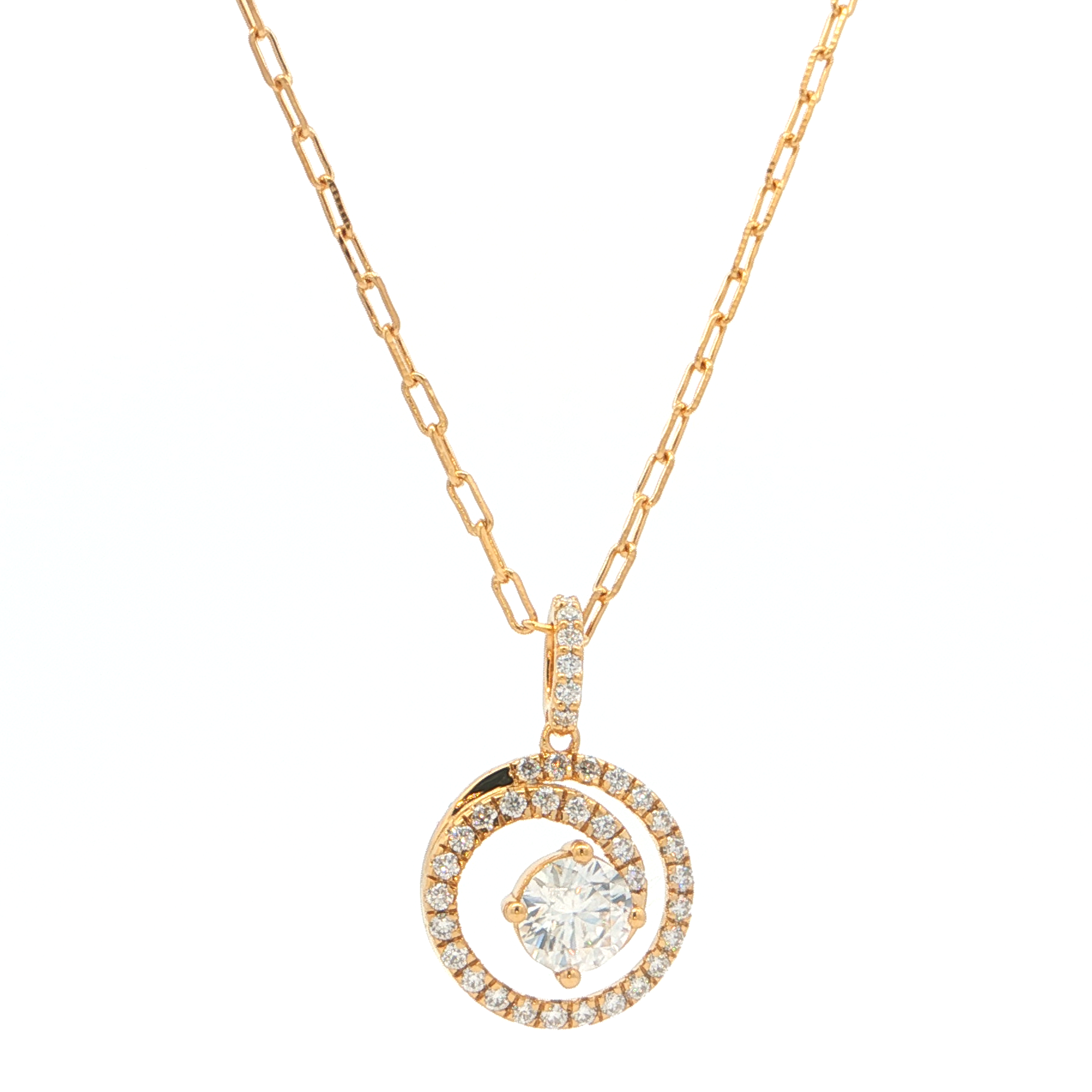 Halo Solitaire Pendant