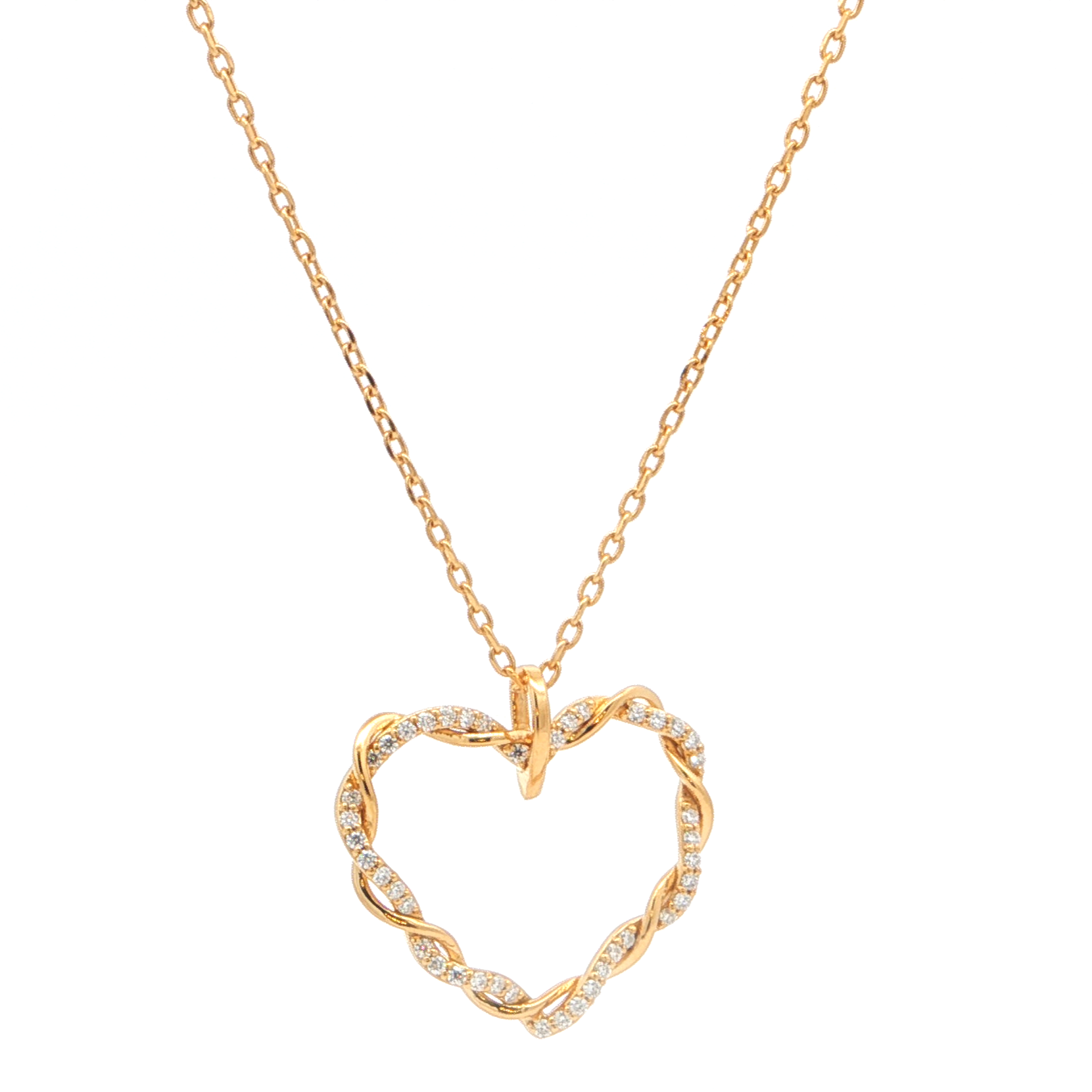 Twisted Heart Pendant