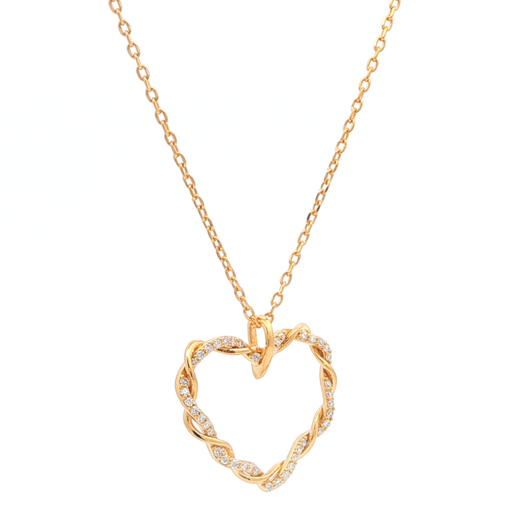 Twisted Heart Pendant