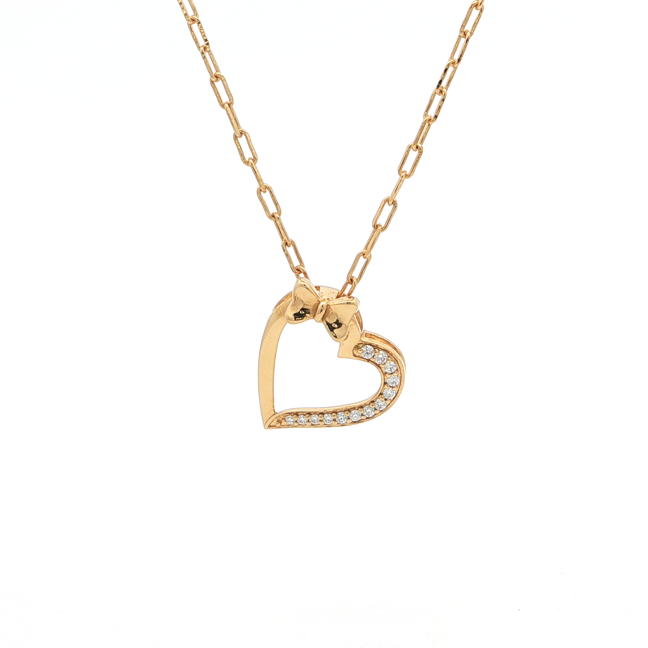 Bow Heart Monzonite Pendant