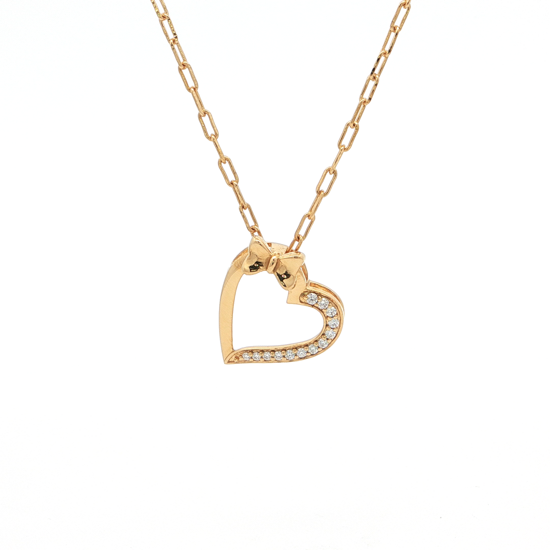 Bow Heart Monzonite Pendant