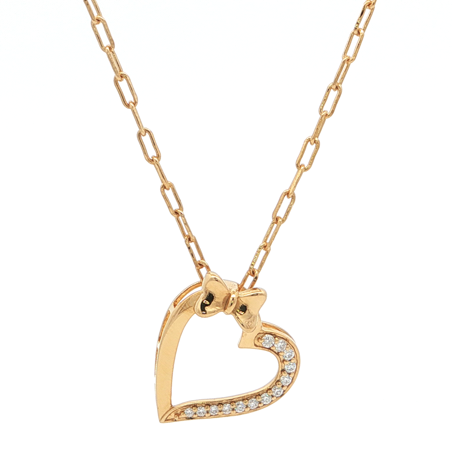 Bow Heart Monzonite Pendant