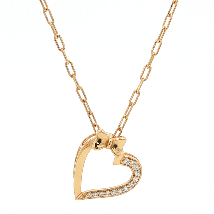 Bow Heart Monzonite Pendant