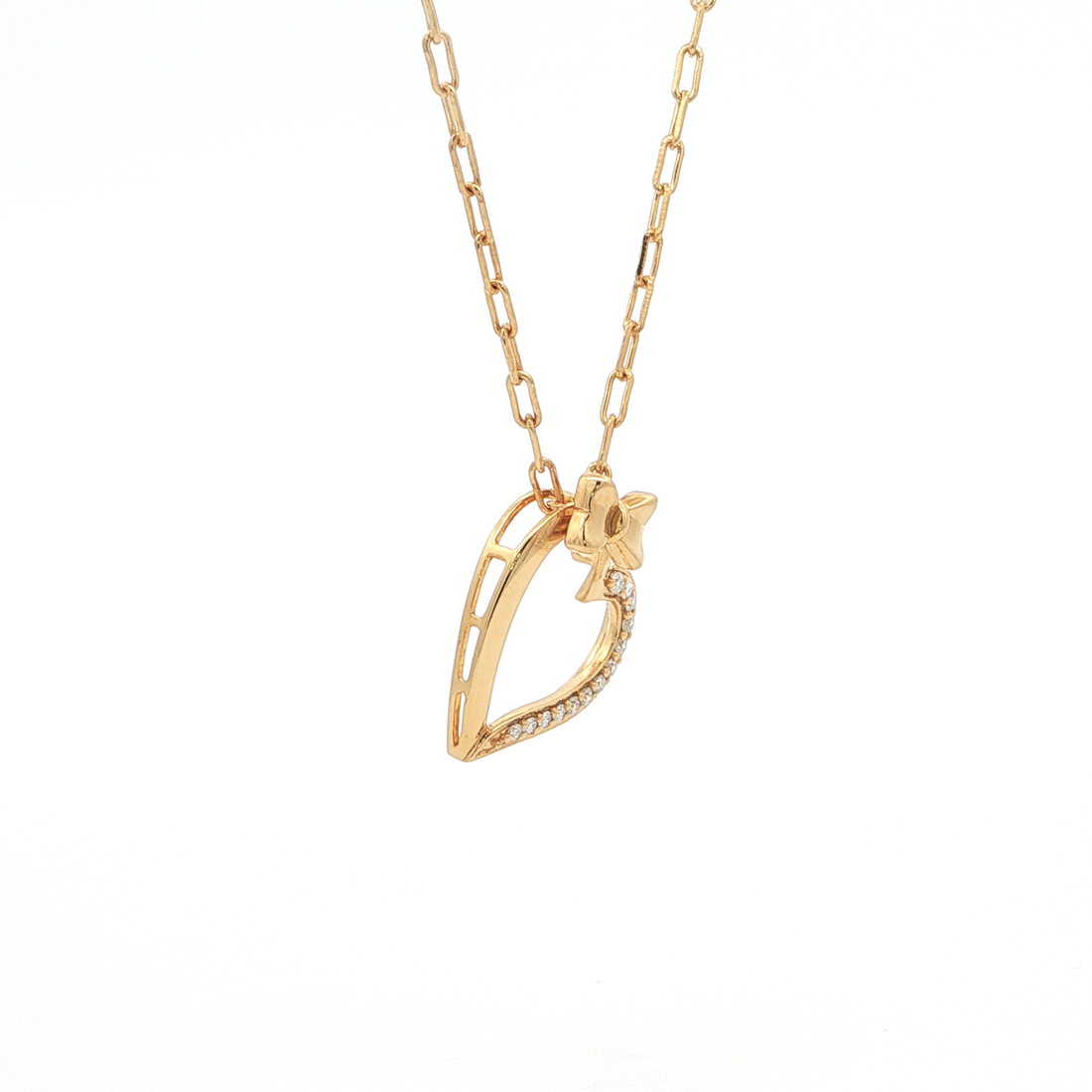 Bow Heart Monzonite Pendant