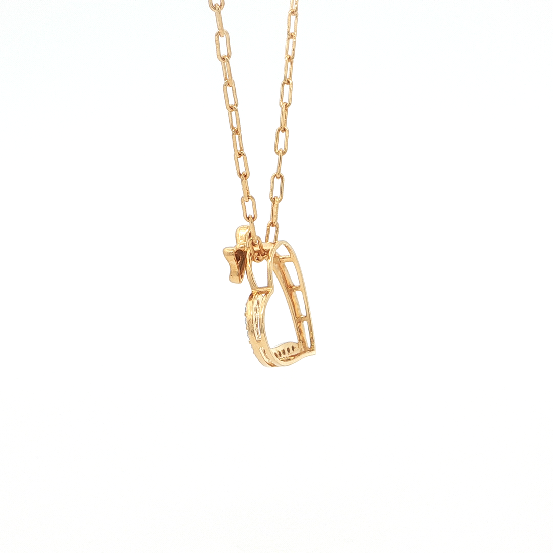 Bow Heart Monzonite Pendant