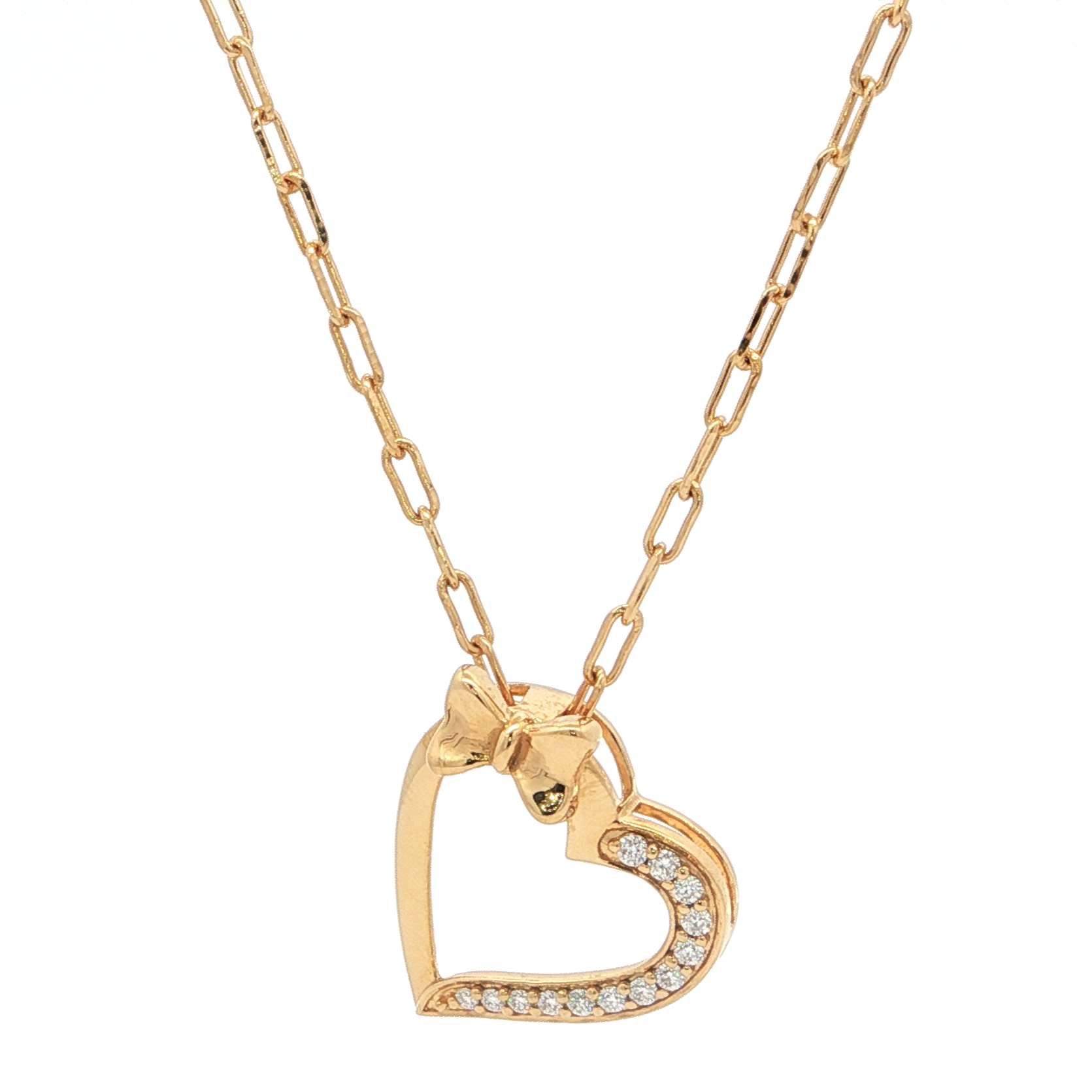 Bow Heart Monzonite Pendant