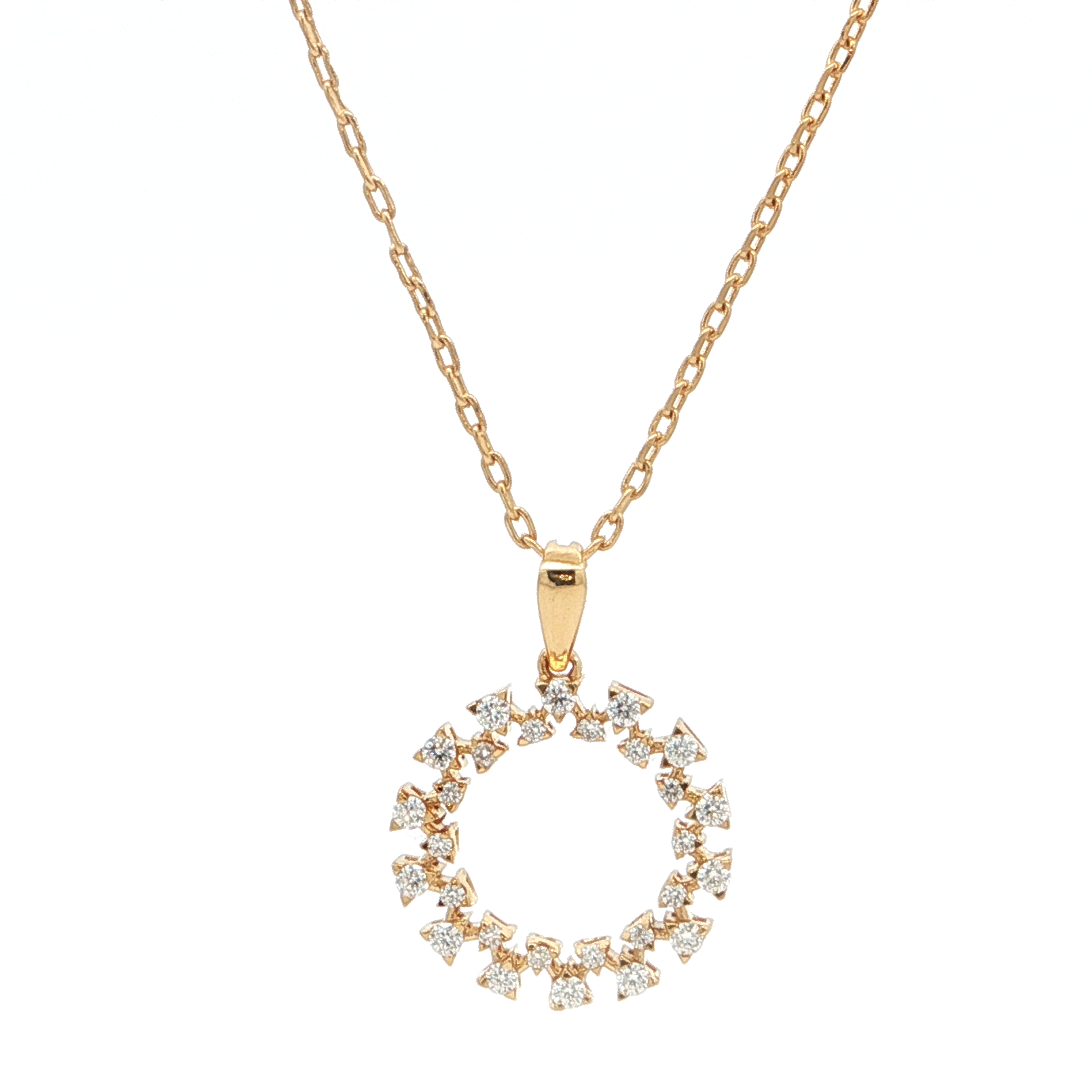 Radiant Halo Monzonite Pendant