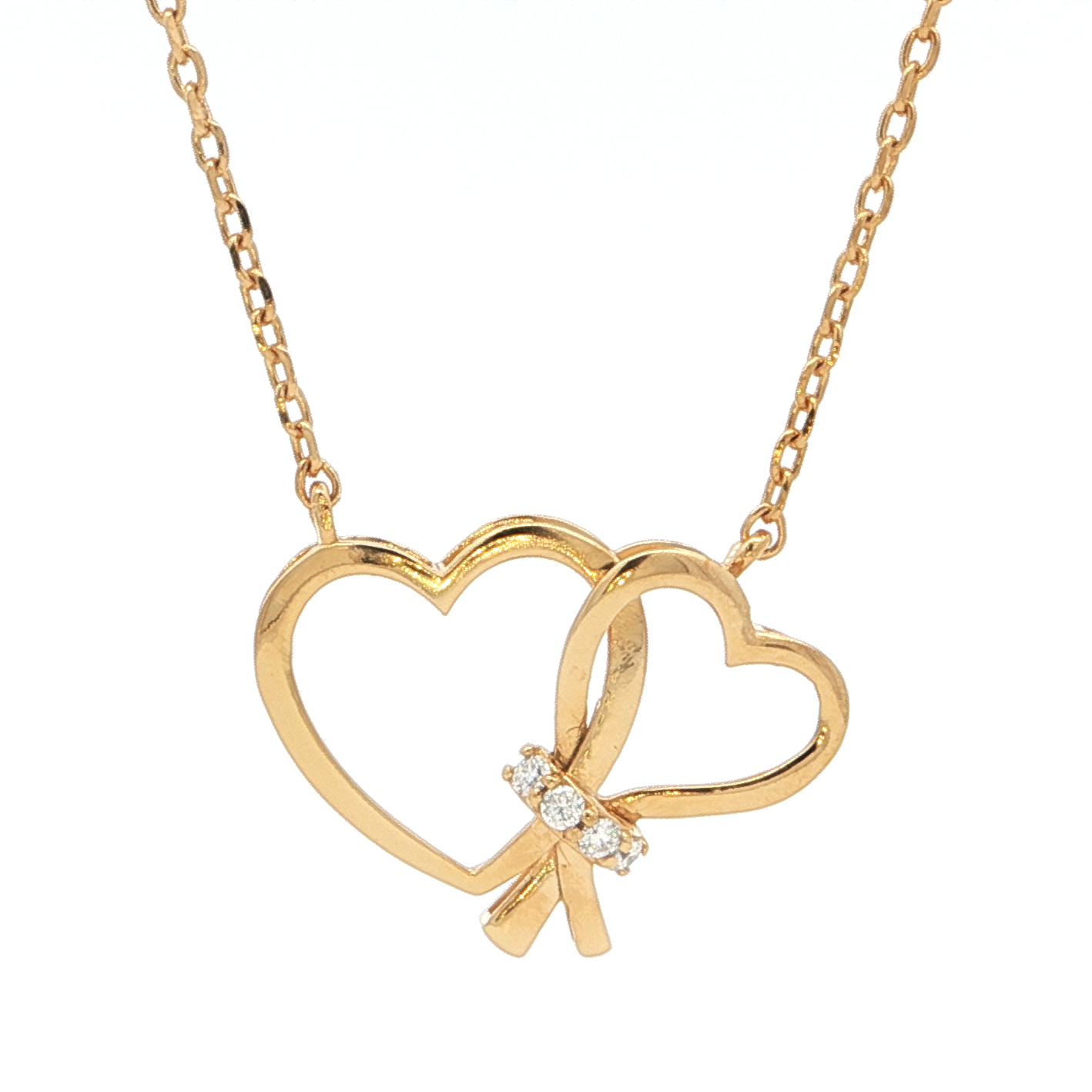 Double Heart Harmony Pendant