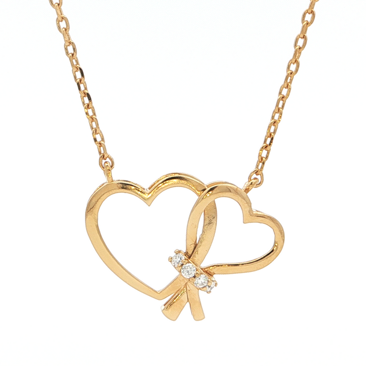 Double Heart Harmony Pendant